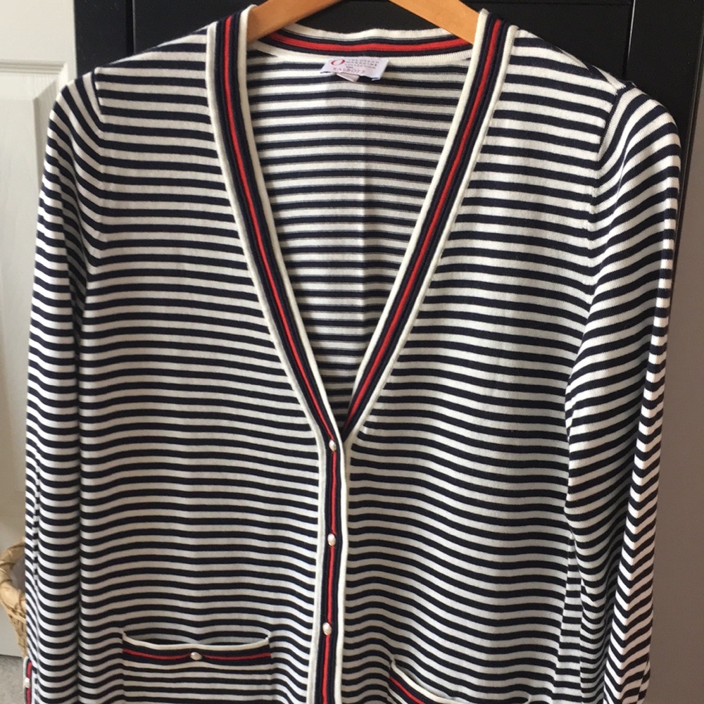 Striped cardigan perfect for now!